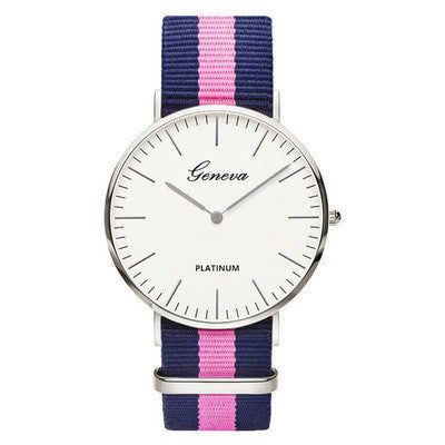 Nylon Strap Style Quartz Casual Wrist Watch