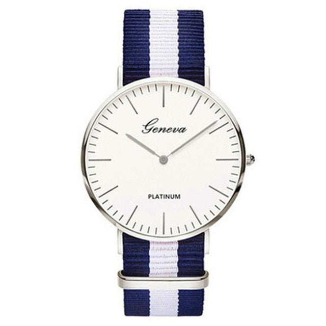 Nylon Strap Style Quartz Casual Wrist Watch