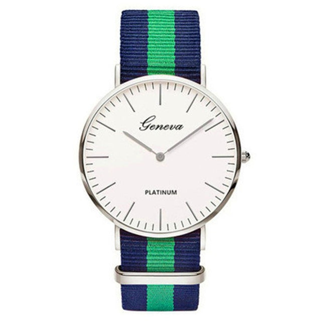 Nylon Strap Style Quartz Casual Wrist Watch
