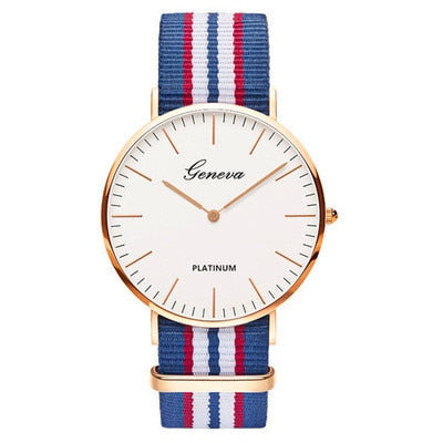 Nylon Strap Style Quartz Casual Wrist Watch