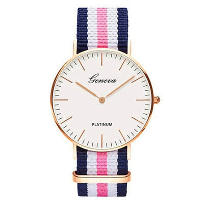 Nylon Strap Style Quartz Casual Wrist Watch