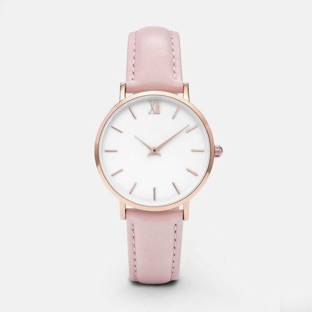 Casual Leather Band Quartz Wrist Watch - Stylesma