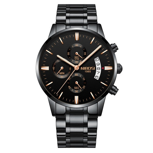 Men's Stainless Steel Anti-magnetic Shock Resistant Watch - Stylesma