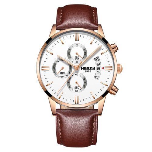 Men's Stainless Steel Anti-magnetic Shock Resistant Watch