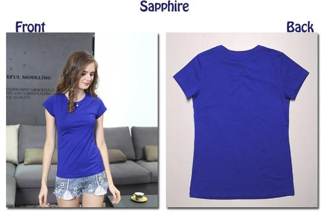 Cotton Elastic Basic Casual Plain T-shirt