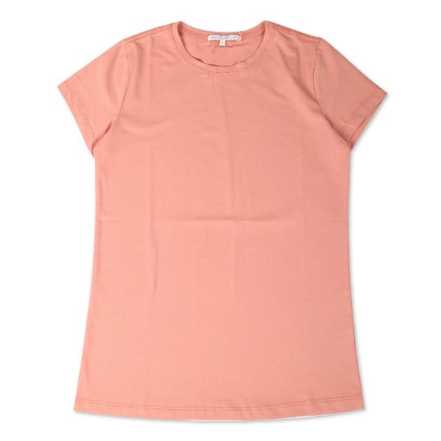Cotton Elastic Basic Casual Plain T-shirt