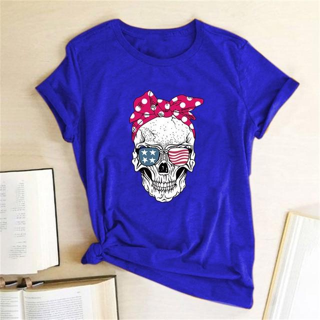 Skull Punk Casual Short Sleeve T Shirt - Stylesma