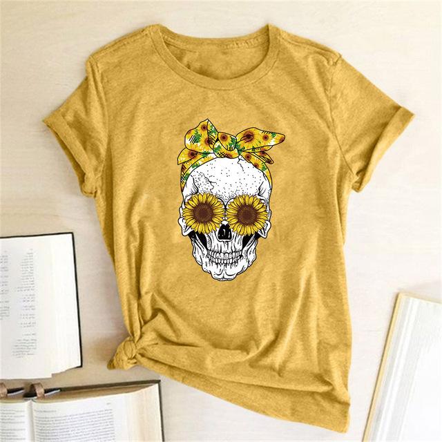 Skull Punk Casual Short Sleeve T Shirt