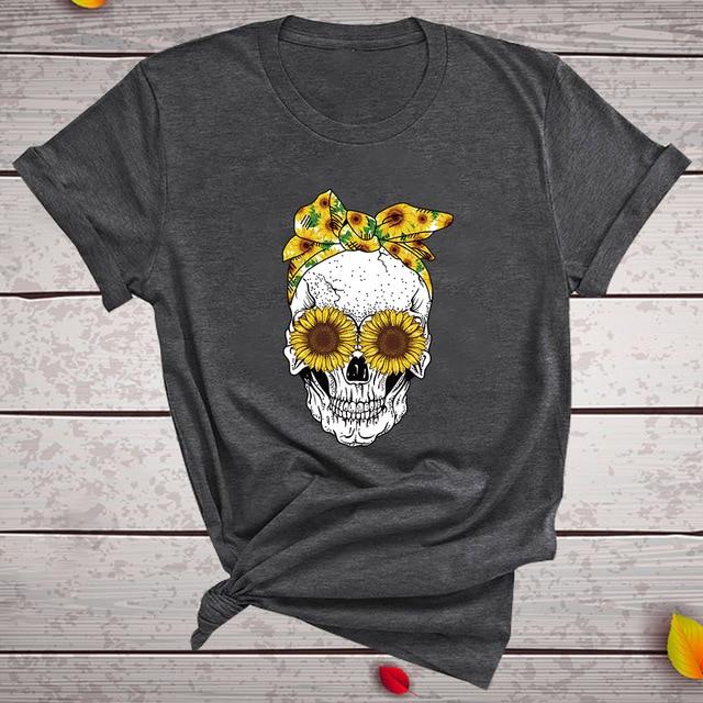 Skull Punk Casual Short Sleeve T Shirt