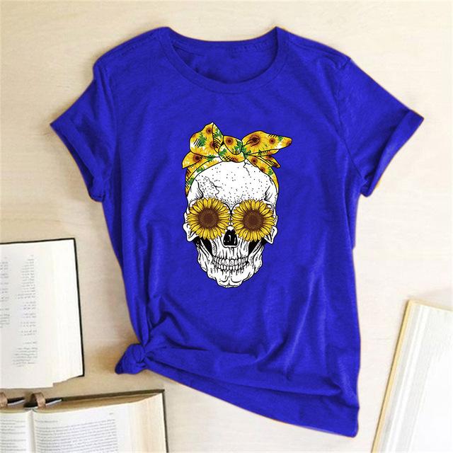 Skull Punk Casual Short Sleeve T Shirt