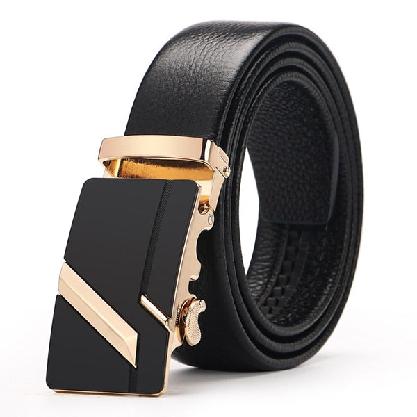 Luxury Genuine Leather Automatic Buckle Belt