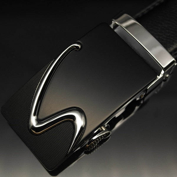 Luxury Genuine Leather Automatic Buckle Belt