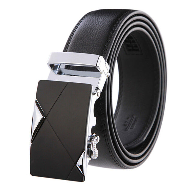 Luxury Genuine Leather Automatic Buckle Belt