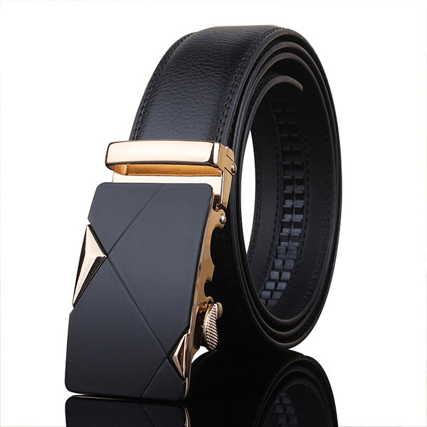 Luxury Genuine Leather Automatic Buckle Belt