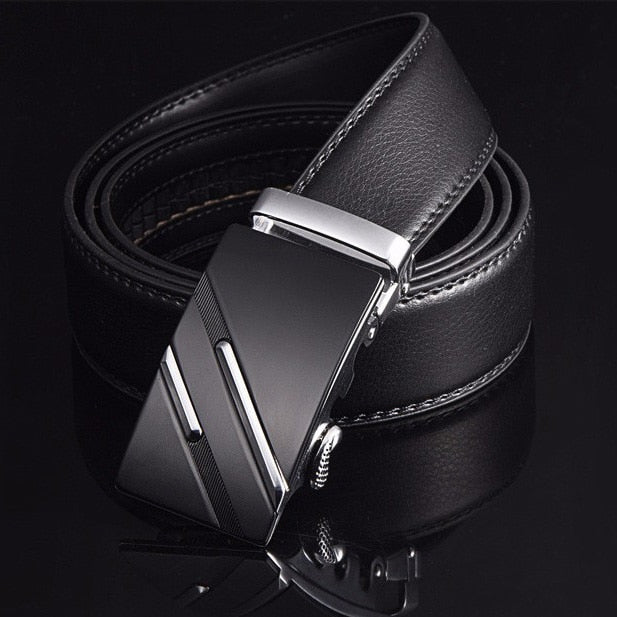 Luxury Genuine Leather Automatic Buckle Belt