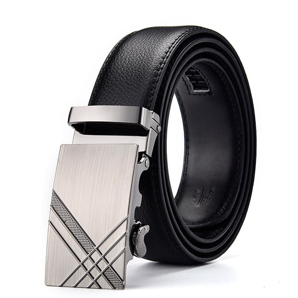 Luxury Genuine Leather Automatic Buckle Belt