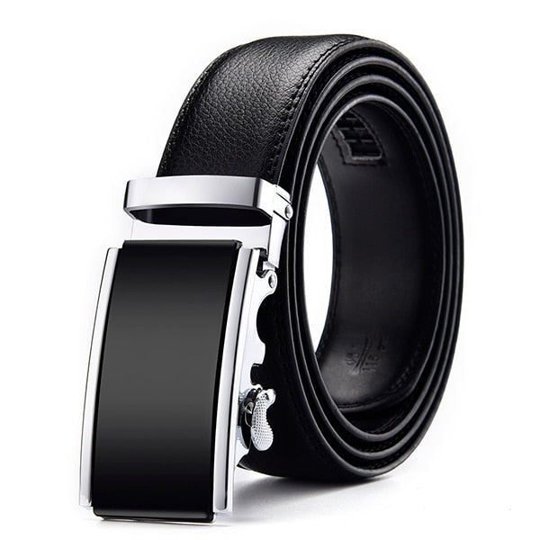 Luxury Genuine Leather Automatic Buckle Belt
