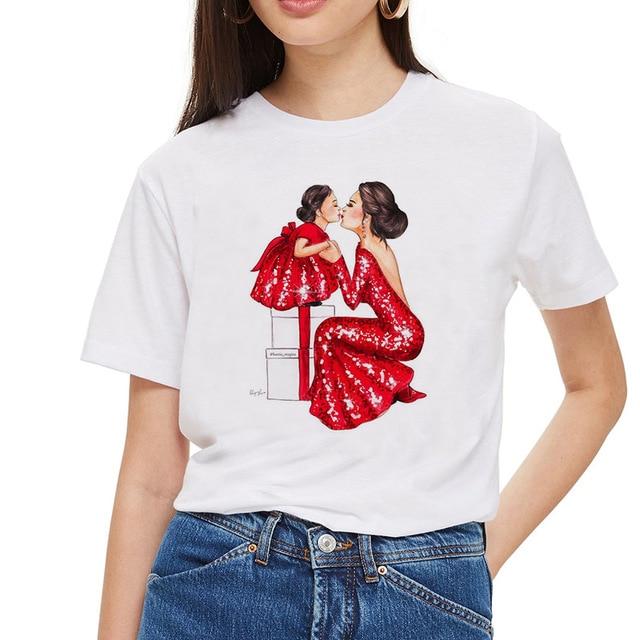 Printed Pattern Casual Short Sleeve Women's T-shirt