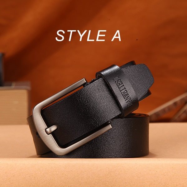 Genuine Leather Strap Vintage Belt