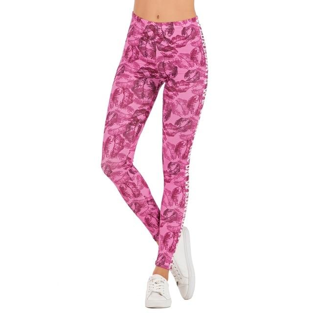Fluorescent Tree Branch Printed High Waist Leggings