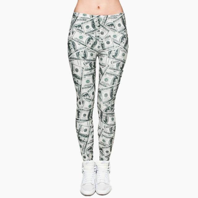 Slim High Waist Ombre Printing Aztec Legging