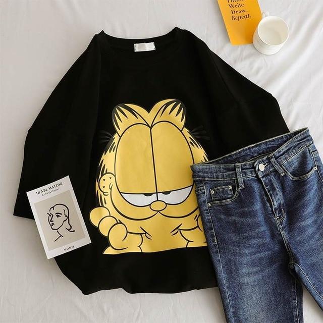 Cartoon Printed Casual Women's T-shirt - Stylesma