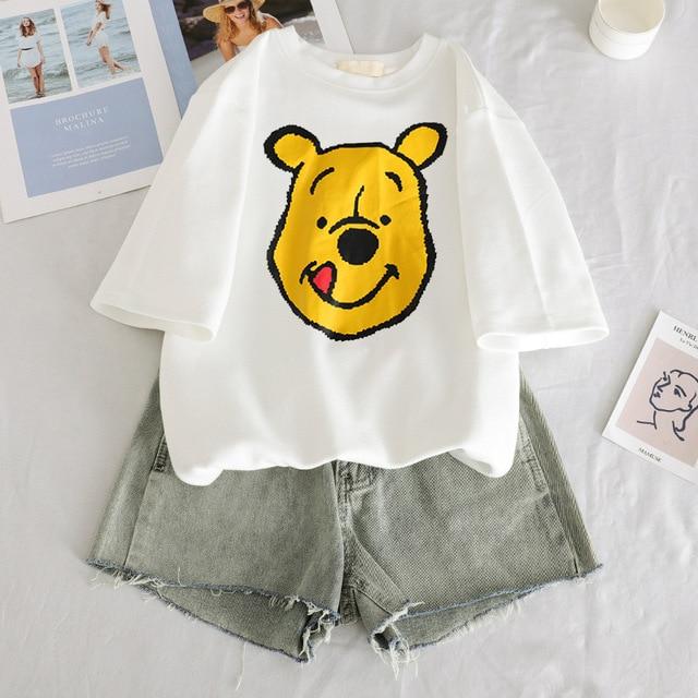 Cartoon Printed Casual Women's T-shirt