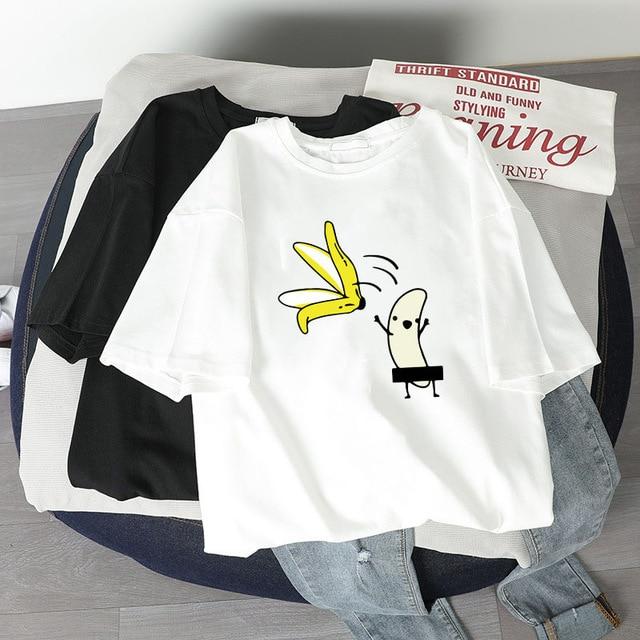 Cartoon Printed Casual Women's T-shirt