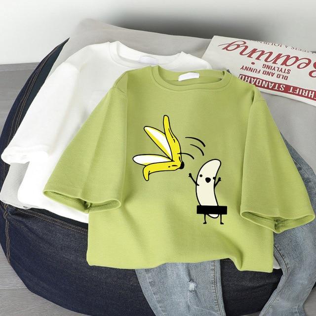 Cartoon Printed Casual Women's T-shirt