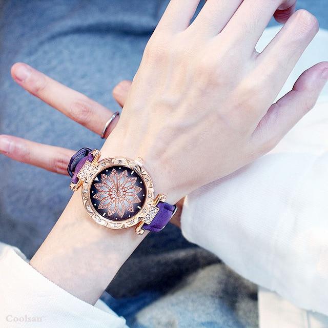 Casual Leather Quartz Bracelet set Wristwatch - Stylesma
