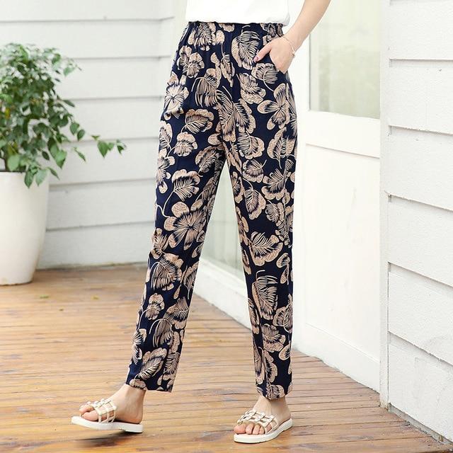 Summer Casual High Waist Pencil Pants
