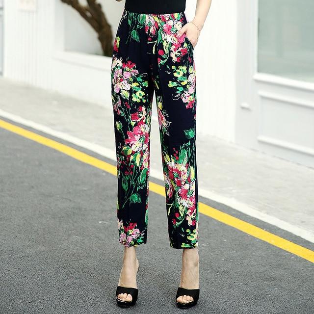 Summer Casual High Waist Pencil Pants
