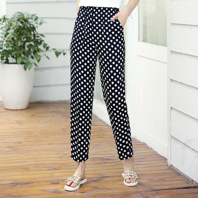 Summer Casual High Waist Pencil Pants