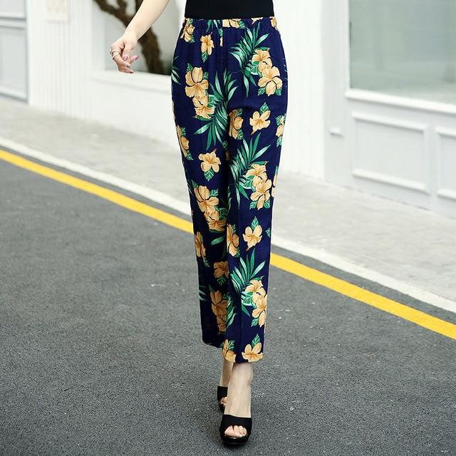 Summer Casual High Waist Pencil Pants