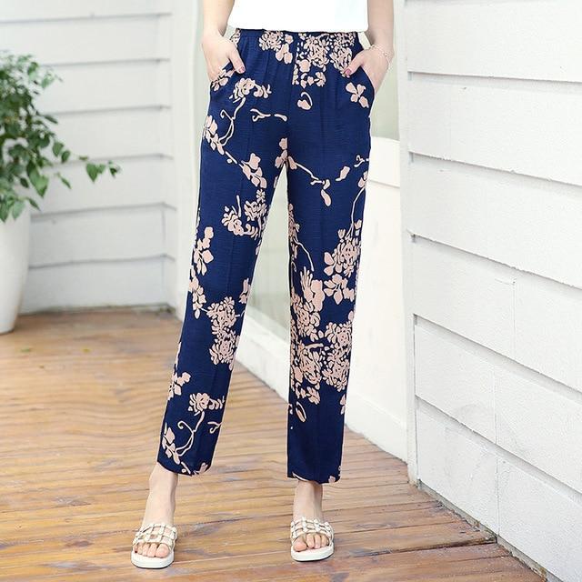 Summer Casual High Waist Pencil Pants