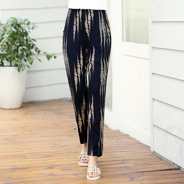 Summer Casual High Waist Pencil Pants
