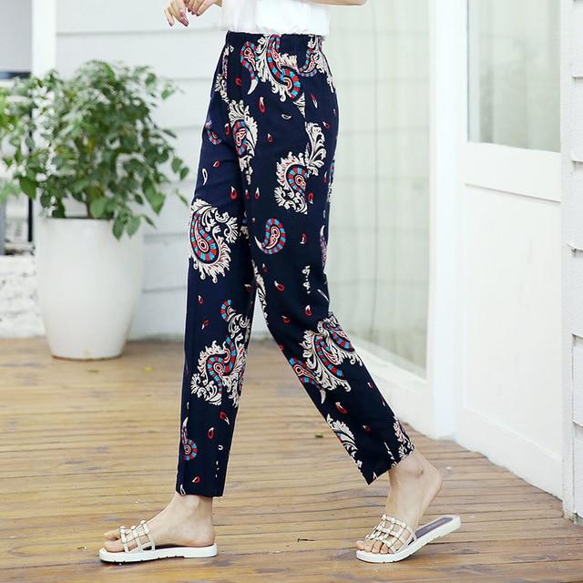 Summer Casual High Waist Pencil Pants
