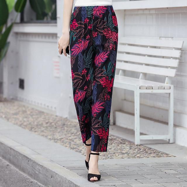 Summer Casual High Waist Pencil Pants