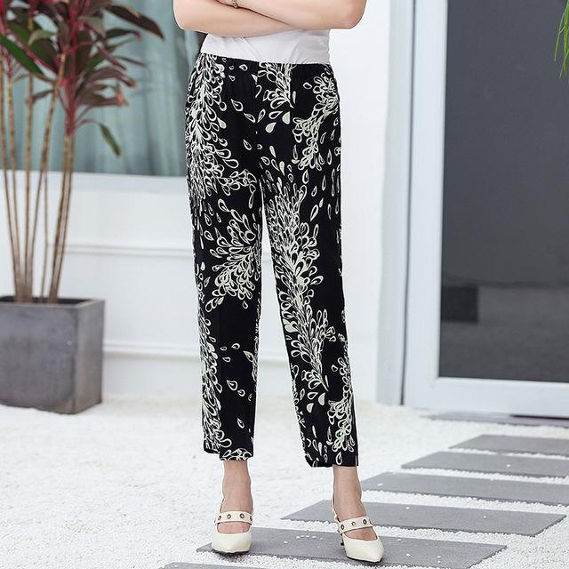 Summer Casual High Waist Pencil Pants
