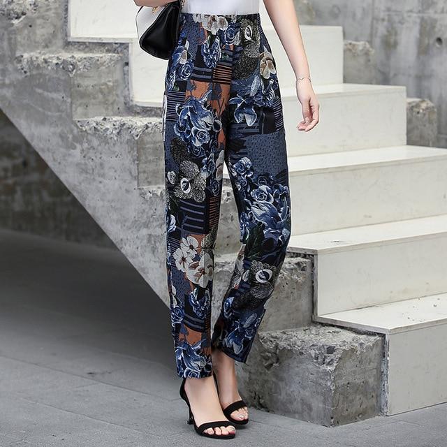 Summer Casual High Waist Pencil Pants