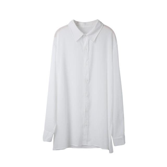 Plain Basic Men's Loose Shirt