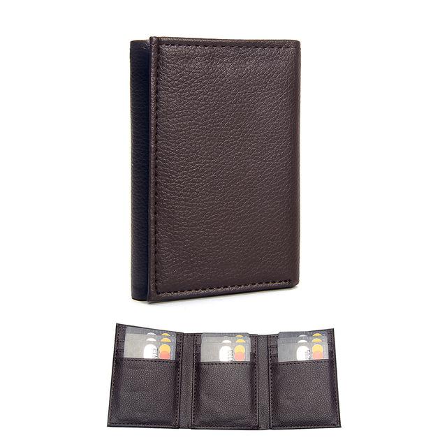 Pu Leather Bifold Solid Slim Wallet