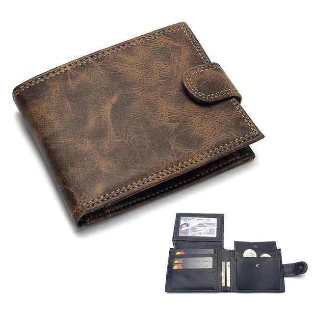 Pu Leather Bifold Solid Slim Wallet