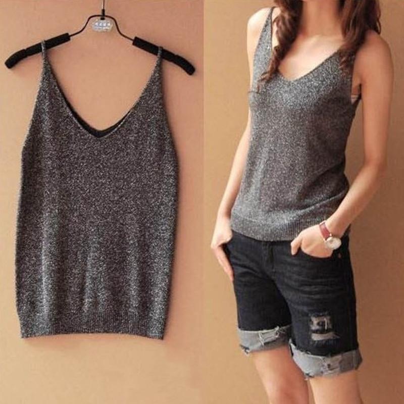 Multicolor Sleeveless Bustier Cotton T-shirt